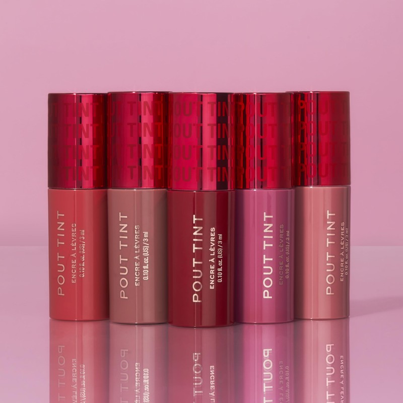 Makeup Revolution, Pout Tint Lip Gloss, Lightweight & Buildable Formula,