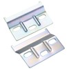 Pack of 8 Hanging Rail Support Plate Wall Bracket Metal