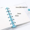 TSUKURIRO Mini 6 Hole Personal Organizer Color Ring PVC Binder