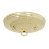 B&P Lamp® Brass Plated Steel Ceiling Light Canopy Plate Kit,