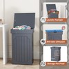 Function Home Trash Can Cabinet, 13 Gallon Kitchen Garbage Can,
