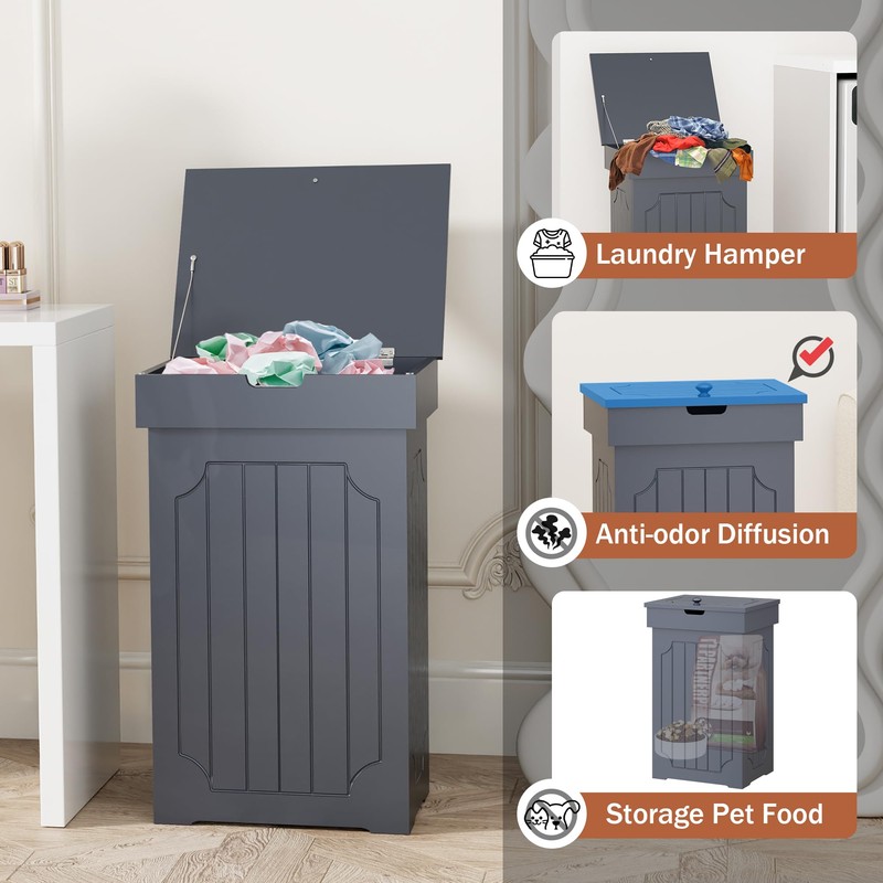Function Home Trash Can Cabinet, 13 Gallon Kitchen Garbage Can,