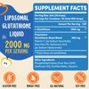 Prunucis 2000MG Liposomal Glutathione Liquid, 98% Absorption, Active Form L-Glutathione