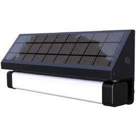 Solar Powered Motion Sensing Self-Contained Outdoor-Indoor LED Wall Step Security Dusk to Dawn Aluminum Flood Light w/ Dark Sky City Standard Capability