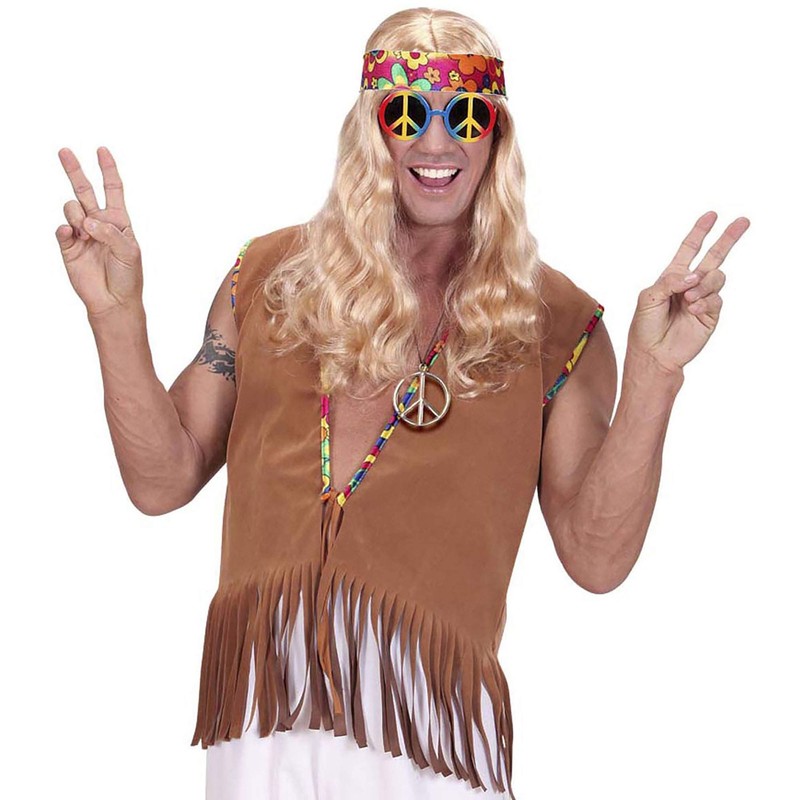 Hippie Medallion Metal Accessory for Boot Fancy Dress