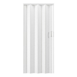 32" W Premium Foldable Accordion Doors, Double Walled Heavy Duty Folding Doors for Interior, Privacy Room Divider, White