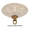 B&P Lamp® Screw Collar Canopy Set (Cast Satin Nickel)