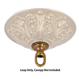 B&P Lamp® Screw Collar Canopy Set (Cast Satin Nickel)