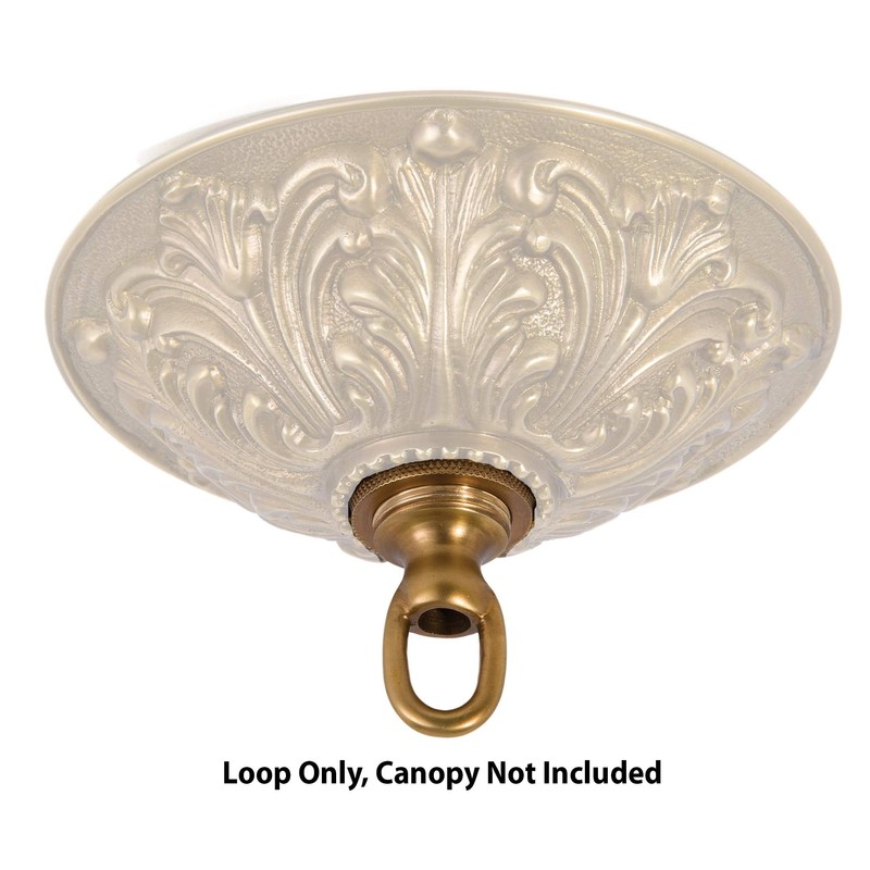 B&P Lamp® Screw Collar Canopy Set (Cast Satin Nickel)