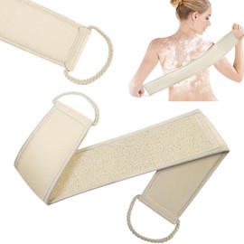 LOPHE Loofah Sponge Back Scrubber, Back Scrubber for Shower, Natural Loofah, Back Scrub, Washcloth, All-Round Cleaning, Body Care