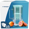 Wessper Glass Water Filter Jug, incl. 1 Filter Cartridge, 3