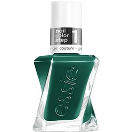 essie gel couture, Esmalte de uñas de larga duración, libre de 8 vegano, Fashion Freedom, verde, In-Vest In Style, 0.46 onzas líquidas