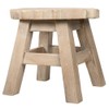 Bunny Design Hand Carved Acacia Hardwood Decorative Short Stool