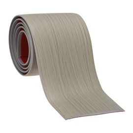 PATIKIL Self-Adhesive Waterproof Transition Strip | Polyethylene Floor Molding 10ftx3" | for Bedroom, Kitchen, Bathroom, Stairs (Gray Wood Grain)