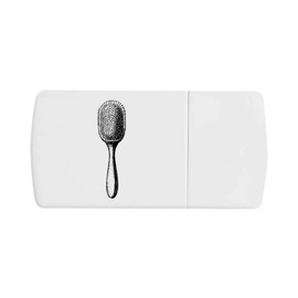 'Single Hairbrush' Pill Box with Tablet Splitter (PI00030483)