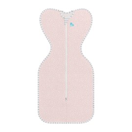 Love To Dream Swaddle, Sleeping Bag, Arms Up Position, Two-Way Zip for Easy Nappy Changing, Bamboo Viscose, Ideal for Moderate Temperatures 20–24 °C, Newborn (2.2–3.8 kg), Pink