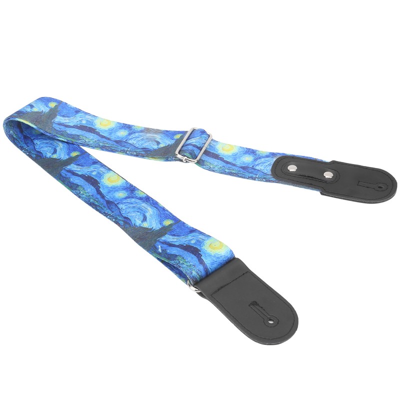 Nylon Guitar Strap Breathable Musical Instrument Accessories for Folk/Electric Guitar