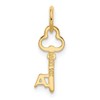 Diamond2Deal 14k Yellow Gold Key Letter A Initial Charm Fine
