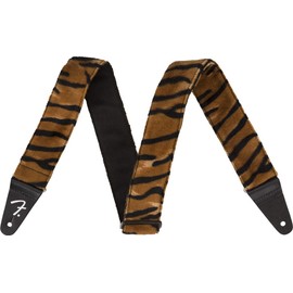Fender Wild Animal Print Guitar Strap, Stocking Stuffers, Guitar Accessories, 2in, Tiger
