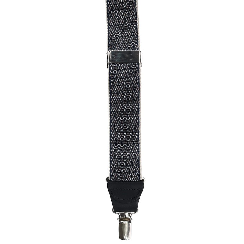 Ascentix Mens Elastic Braces with Criss Cross Diamond Dresses One