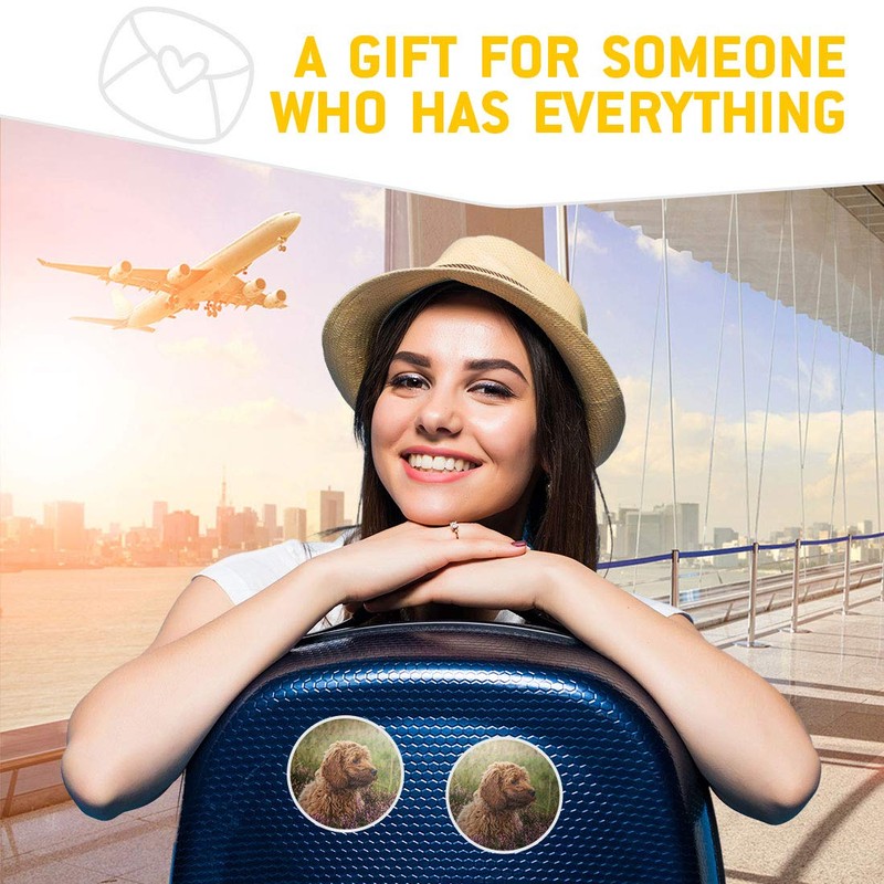 Vinyl-Aufkleber, 2 Stück, 7,5 cm, flauschiger Cockapoo-Welpe 2703