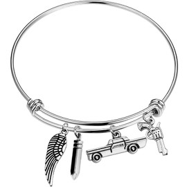 SP Naturally Inspired Horror Theme Bracelet Jewelry Horror Movie Random Gift for Women Men Stainless Steel, Stainless Steel