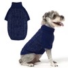 EXPAWLORER Thermal Knitted Dog Sweater for Small Medium Large Dogs,