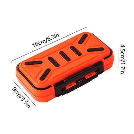 TopHomer Fishing Tackle Box, Waterproof Tackle Trays, Plastic Tackle Box Organizer with Removable Dividers Storage Lure Box for Lures-Small Grey