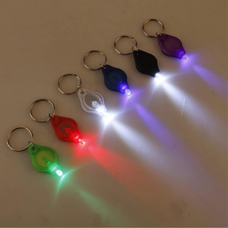 Boxonly Mini UV Keychain Flashlight – 10PC Compact LED Torch
