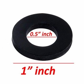 Wideskall Rubber Flat Washer Grommet 1" inch (Pack of 15)