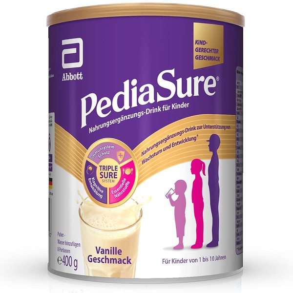 Pediasure Shake Vanilla - 400 g - Dietary Supplement for Children, Shake with 27 Vitamins and Minerals and Protein for Children from 1 Year