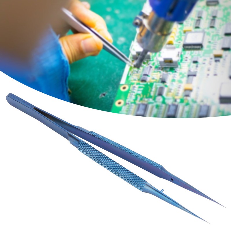 Ti Alloy Tweezer Microscope Motherboard Fingerprint Jump Line Wire Repair