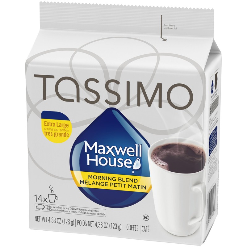 Tassimo Maxwell House Morning Blend Coffee, 70 T-Discs (5 Boxes