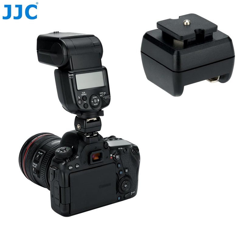 JJC Flash Hot Shoe Adapter with Sync Socket for Standard
