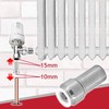 SPARES2GO Radiator Valve 15mm x 10mm Pushfit Chrome Speed Fit