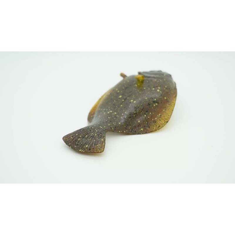 Deshen Du Pacific Halibut, Toy Fish, Very Realistic Rubber Model,