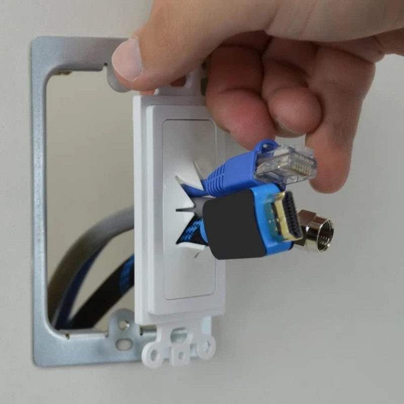 Cmple Decor Insert with Flexible Opening - White, Single (1081-1270-N)