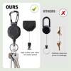 Pack of 2 Extendable Key Rings with 60 cm Retractable