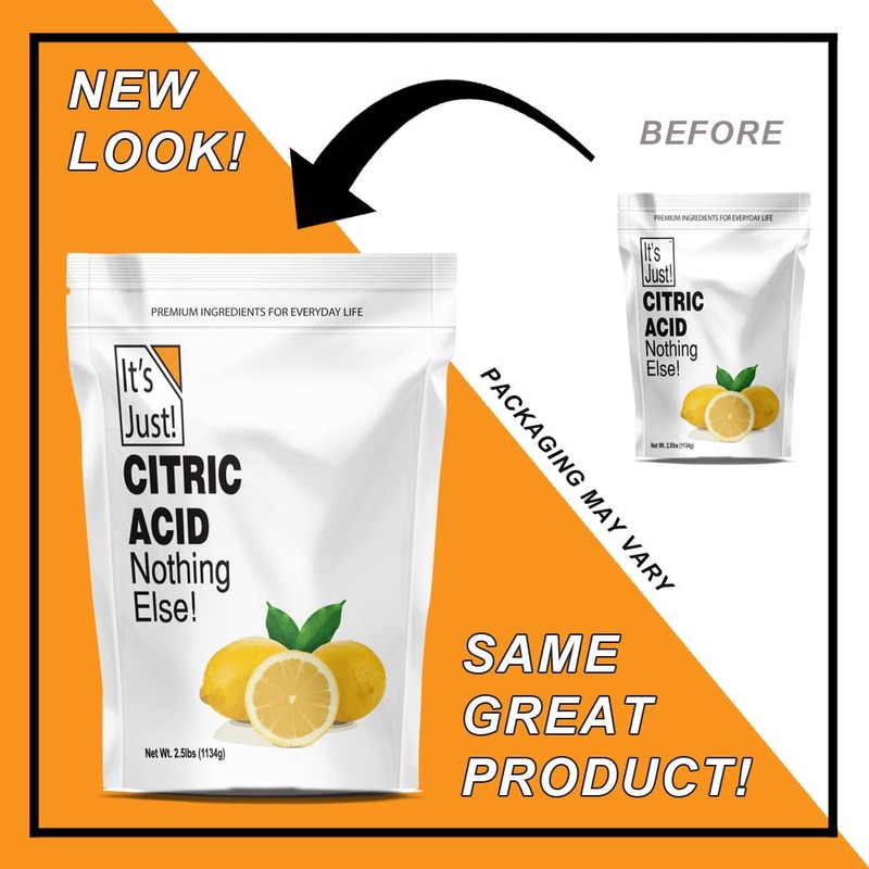 It's Just! - Citric Acid, Food Grade Flavor Enhancer Powder,
