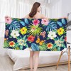 1 Printed Beach Towel, Microfiber Beach Towel, Absorbent And Quick-Drying