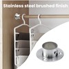 Antrader 4-Pack Stainless Steel Closet Rod Flange 1.5 Inch Dia.