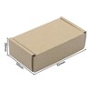 Pxyelec Pack of 50 Kraft Paper Boxes, Foldable Rectangular Paper