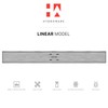 Hydroware 24 Inch Linear Shower Drain - Stainless Steel Rectangular