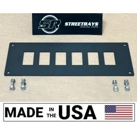 StreetRays [SR] Center Dash Console Plate Panel 6 Rocker Switch Spot FOR Yamaha Viking UTV