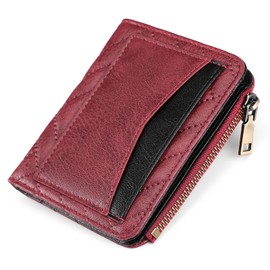 FALAN MULE Wallet Women RFID Blocking Small Compact Bifold Leather Pocket Ladies Purse with ID Window
