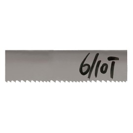 Imachinist S1301610 130" x 1" x 6/10 TPI Bi-Metal Bandsaw Blades for Cutting Non Ferrous Metal, Aluminum, Copper, Brass, Variable Teeth, M42 Grade