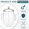 Nuogo 4 Pcs Candy and Cookie Jar Plastic Jars with