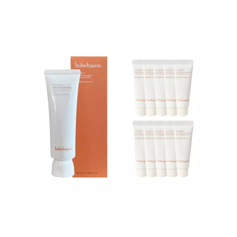 Sulwhasoo 설화수 NEW 상백 톤업 선크림 50ml + 상백 톤업