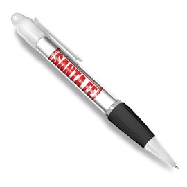 Destination Vinyl ltd Beautiful and comfortable White Ballpoint Pen(Black Ink) - Welcome To Santa Fe New Mexico USA #6001