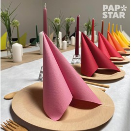 Papstar, 50 Servietten "ROYAL Collection" 1/4-Falz 40 cm x 40 cm orange, #82219